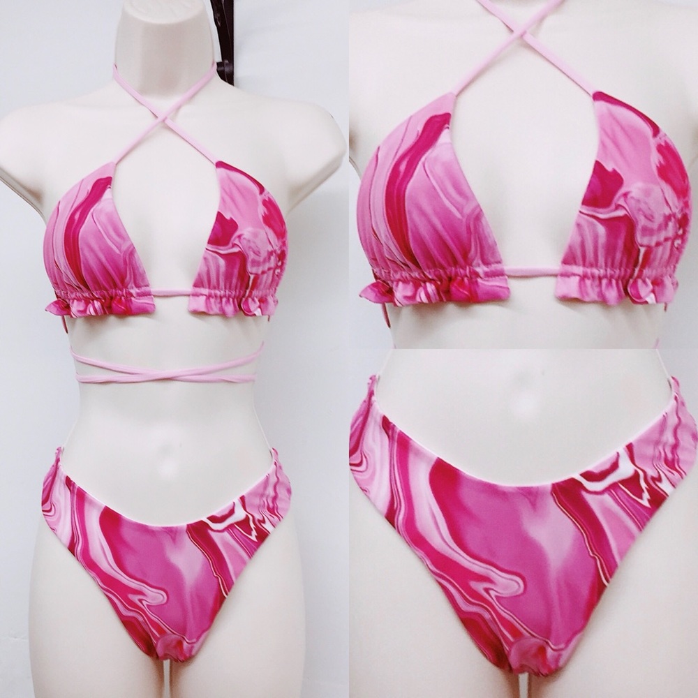 Pink Burst Bikini Set